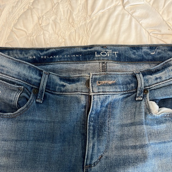 LOFT RELAXED SKINNY JEANS - Picture 2 of 5